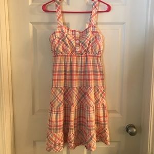 DONATED Gingham sundress -softly lined with detail